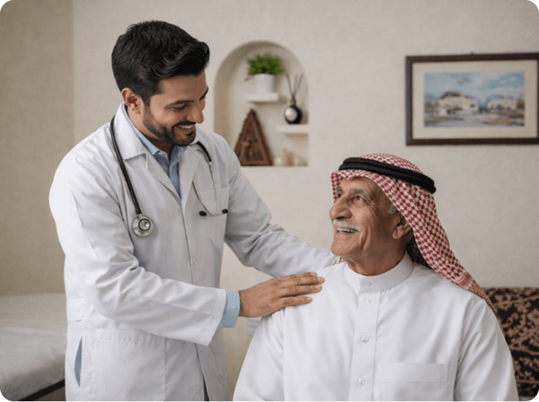 Doctor consulting with patient